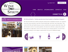 Tablet Screenshot of mvwinestore.com